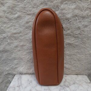 Vintage Cooper-Weeks Canada Hand Boarded Top Grain Cowhide Brown Leather Bag